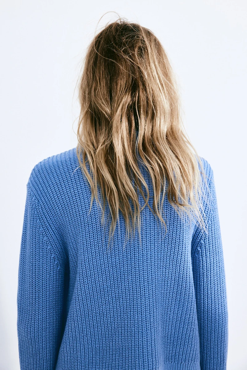 Rib-Knit Cardigan