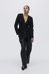 Veston sablier sans col