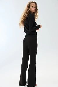 Rib-Knit Pants