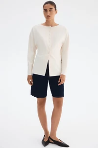 Cardigan with Defined Waist