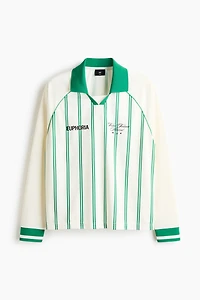 Loose-Fit Printed Polo Shirt