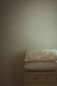 Housse de coussin en coton texturé