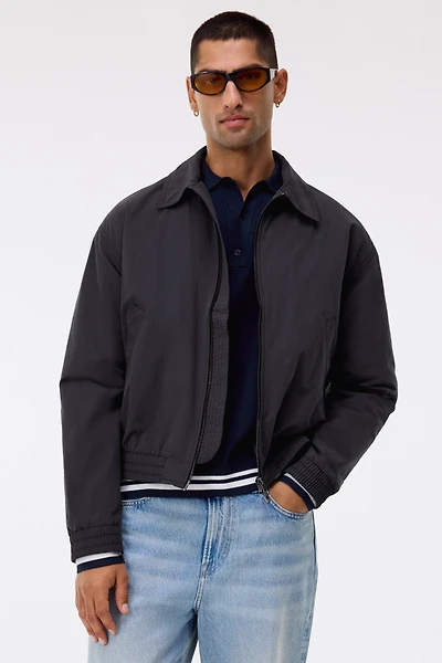 Bomber Jacket with Collar