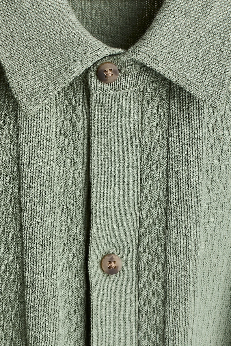 Textured-Knit Shirt