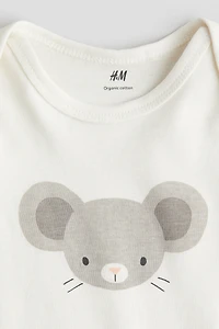 Maillot imprimé à encolure américaine