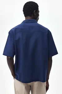 Chemise décontractée en lin mélangé