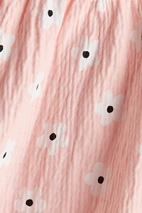 Patterned Crêpe Top