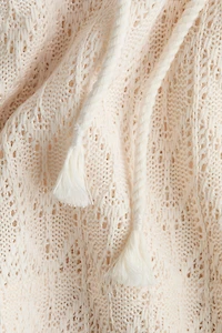 MAMA Pointelle-Knit Drawstring Shorts