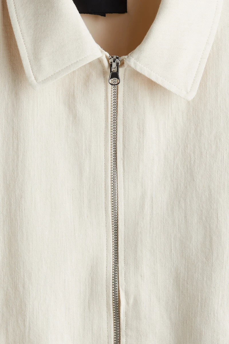 Regular-Fit Linen-Blend Jacket