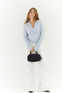 Long-Sleeved Polo Shirt