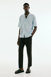 Regular-Fit Jacquard-Weave Resort Shirt