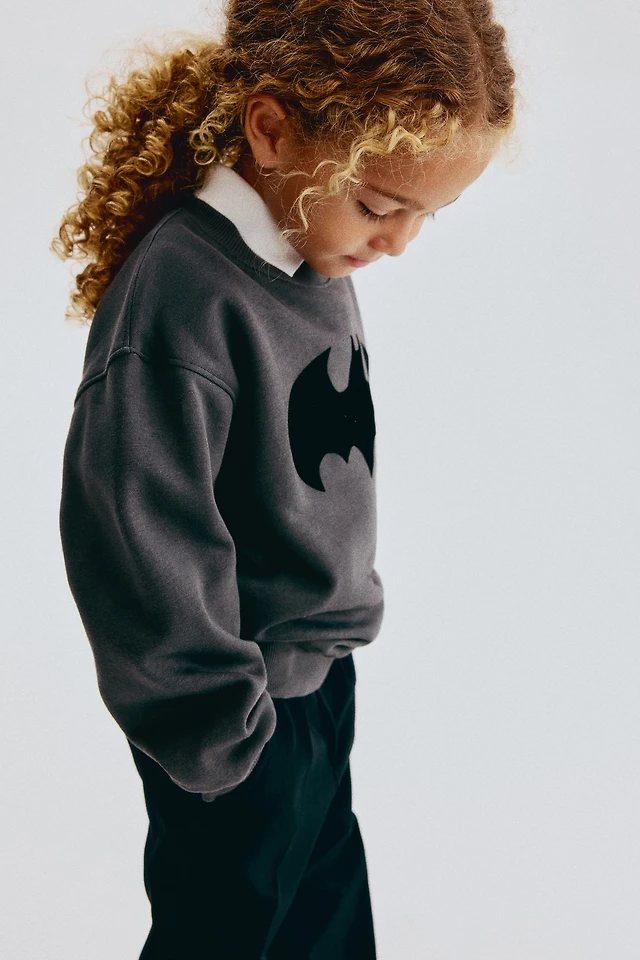 Printed Brushed-Inside Sweatshirt