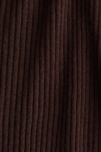 Wide-Leg Rib-Knit Pants