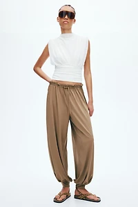 Pantalon en jersey avec jambes ballon