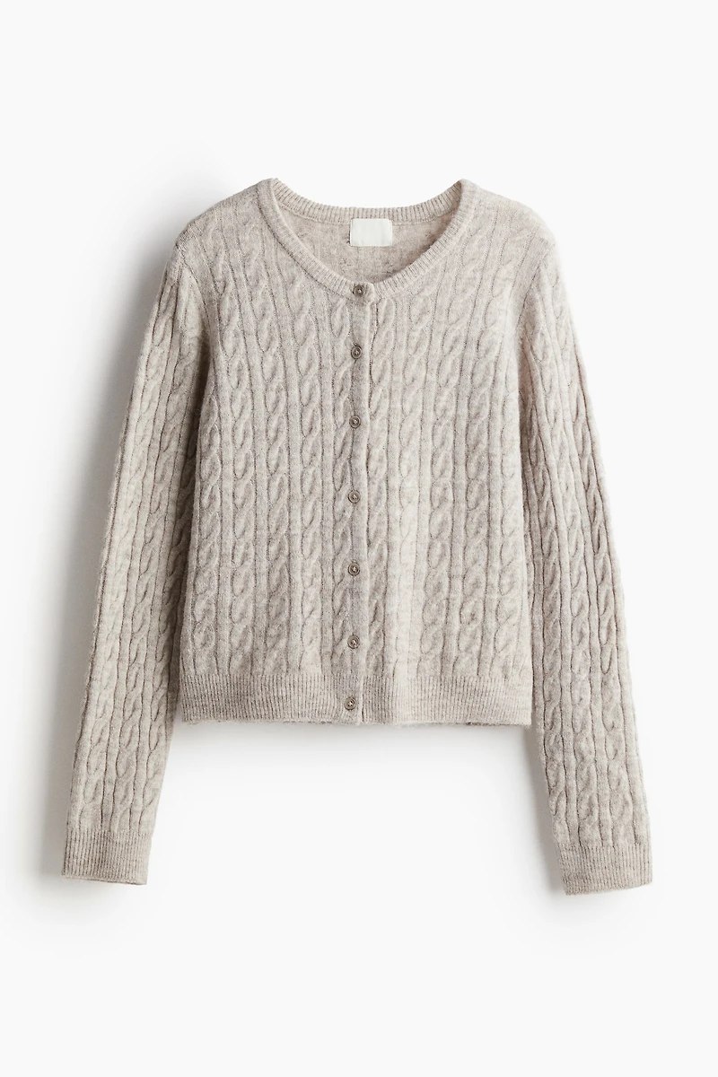 Gilet en tricot torsadé