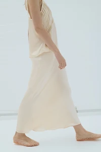 Viscose-Blend Slip Skirt