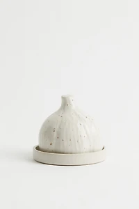 Cloche à ail avec soucoupe