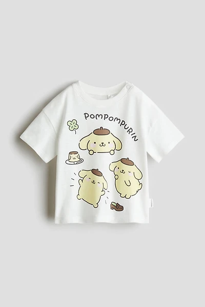 T-Shirt with Printed Motif