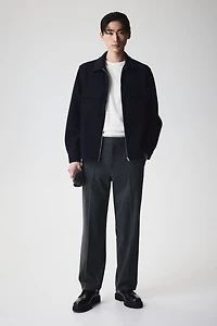Regular Fit Overshirt with Zipper