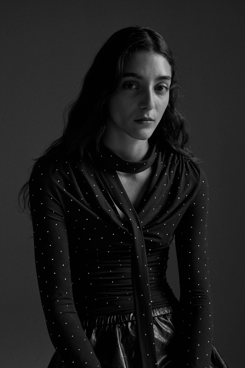 Haut avec détail façon écharpe