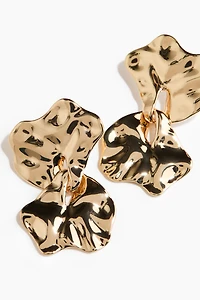 Hammered Pendant Earrings