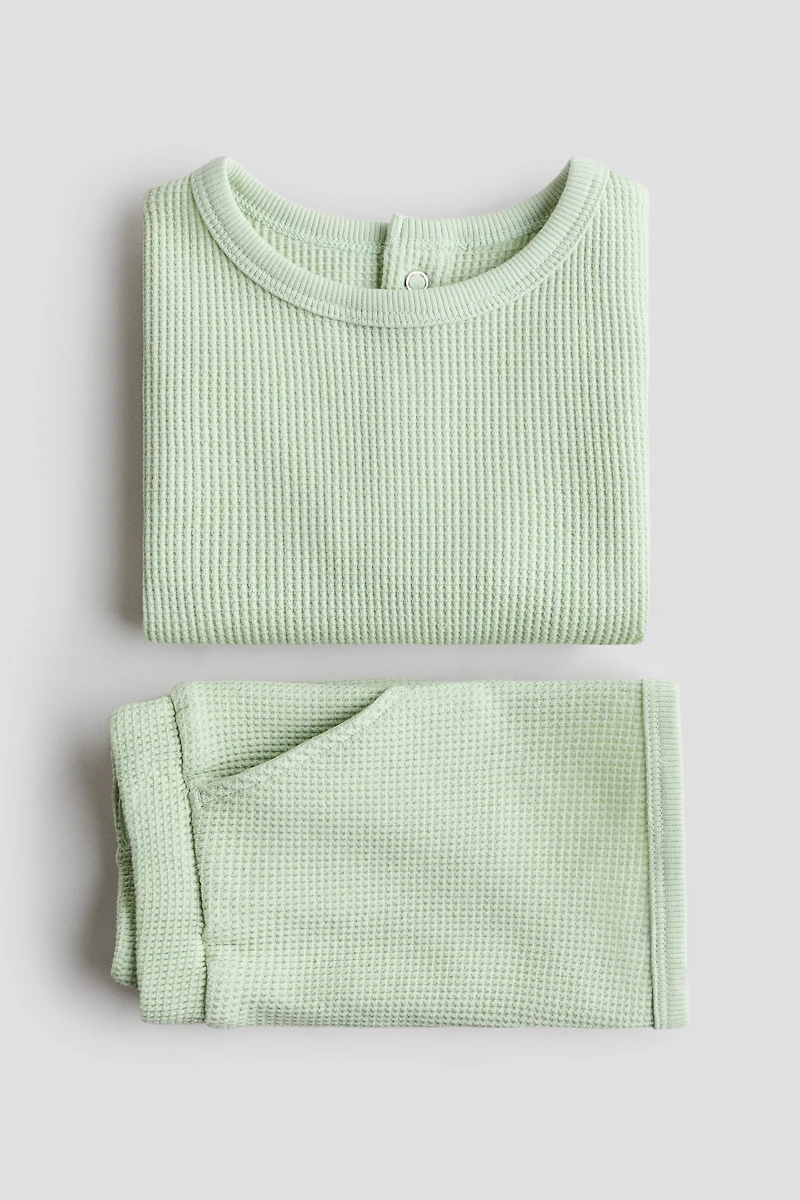 2-Piece Waffled Cotton Set