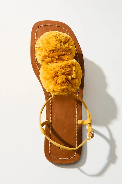 Sandales à brides fines avec appliqués