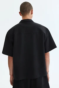 Chemise décontractée à col cubain