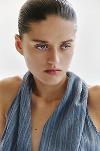 Crinkled Wrap Top