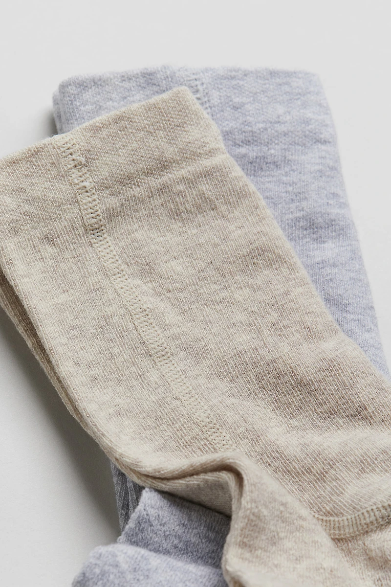 2-pack Textured-knit Tights