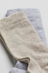2-pack Textured-knit Tights