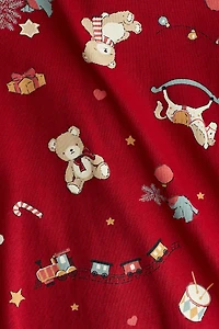 Patterned Pajama Jumpsuit