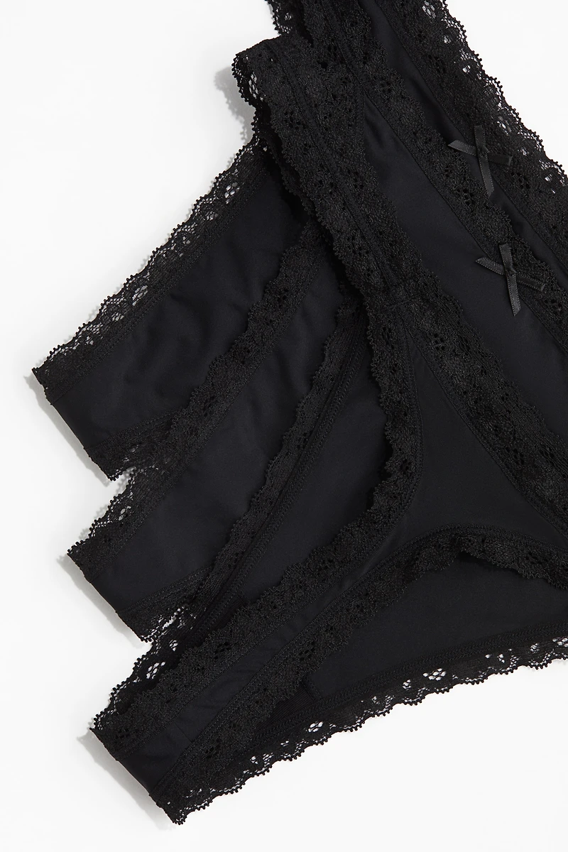 Lot de 3 Tanga en microfibre