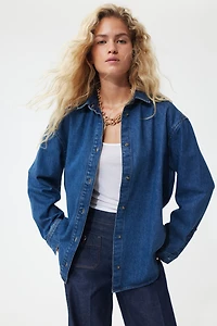 Chemise ample en denim
