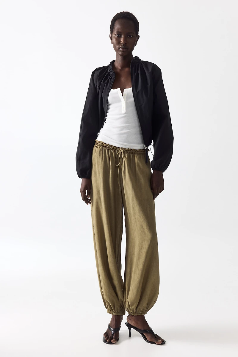 Balloon Pants with Drawstring