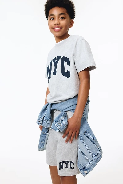 Printed cotton T-shirt