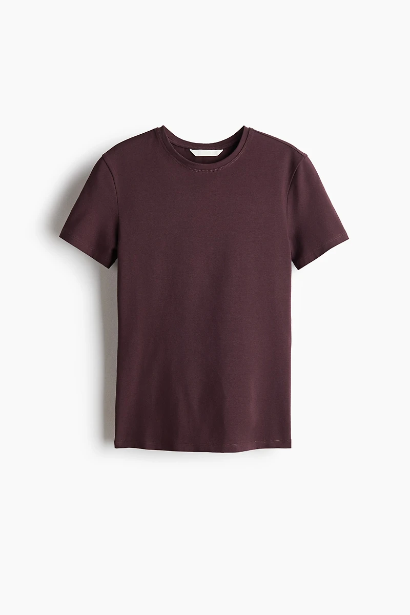 Fitted Cotton-Blend T-Shirt
