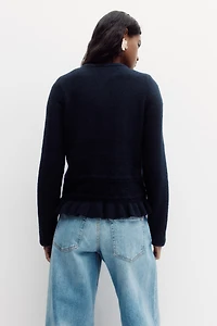 Chandail en tricot pointelle