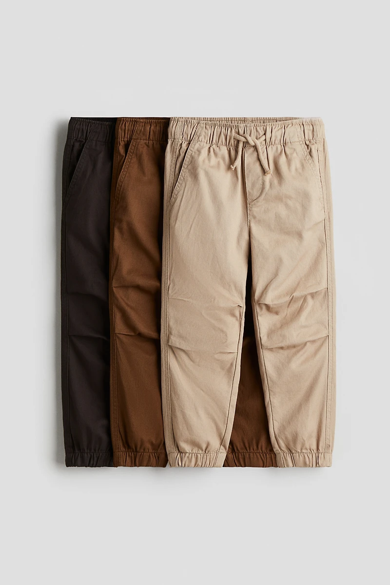 3-pack Cotton Joggers