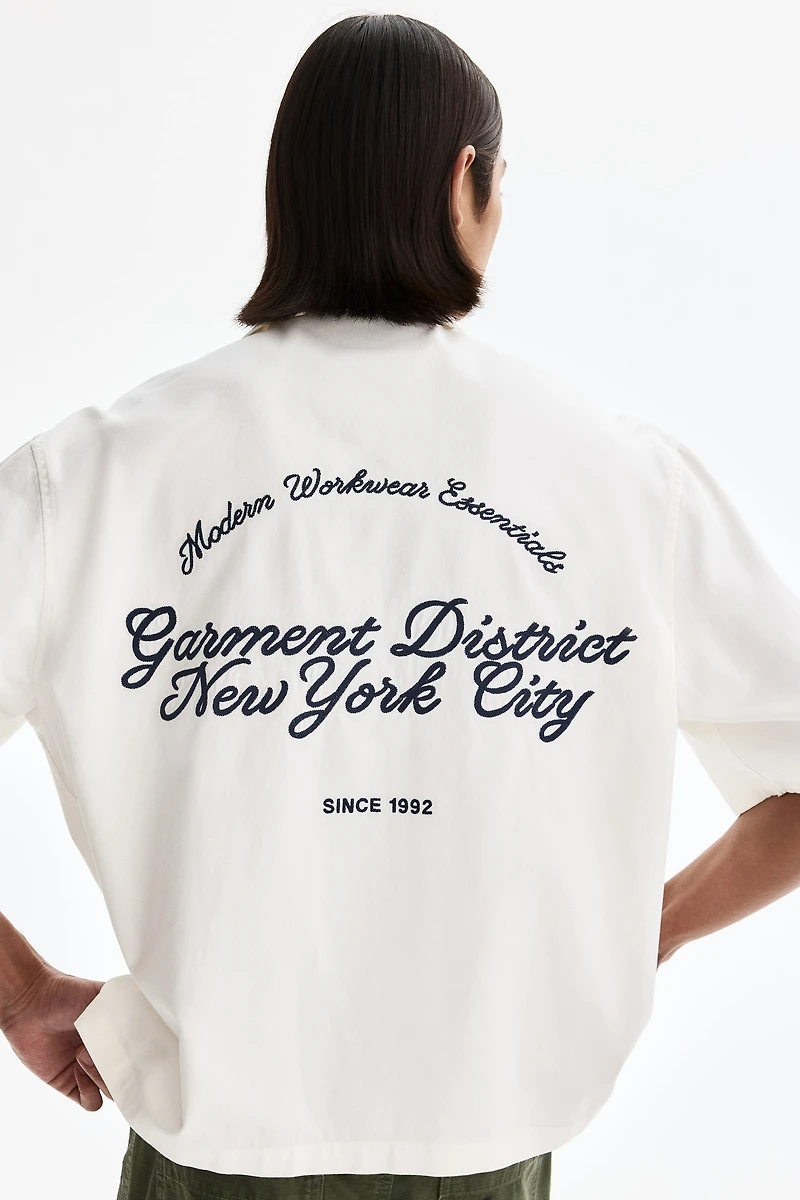 Chemise utilitaire à manches courtes décontractée