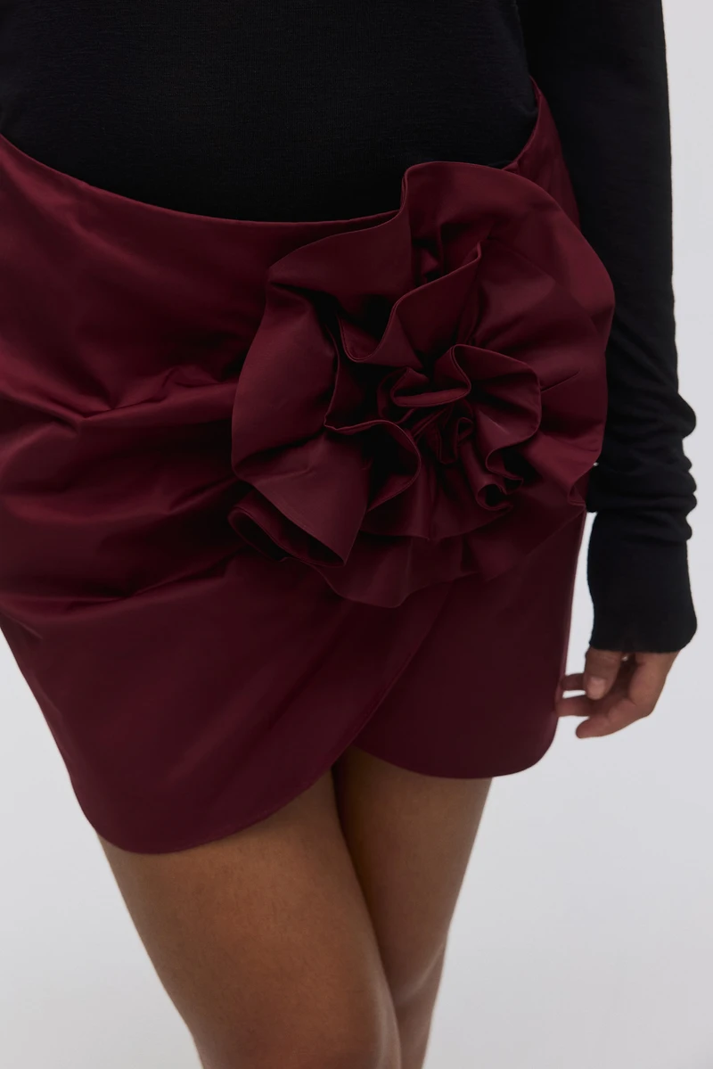 Appliquéd Mini Skirt