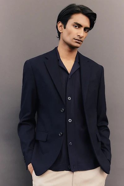 Regular Fit Wool-Blend Jacket