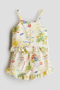 2-Piece Printed Linen Set