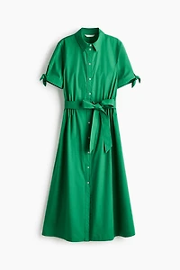 Short-Sleeved Shirt Dress