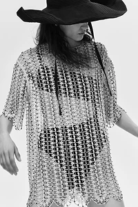 Crochet-Look Top