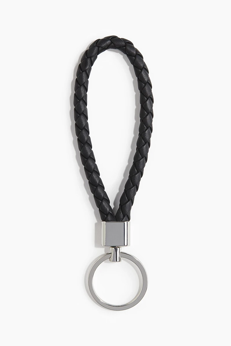 Key Ring with Leather Loop