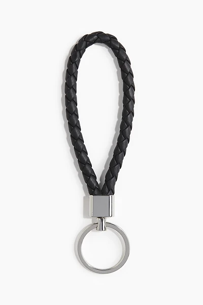Key Ring with Leather Loop