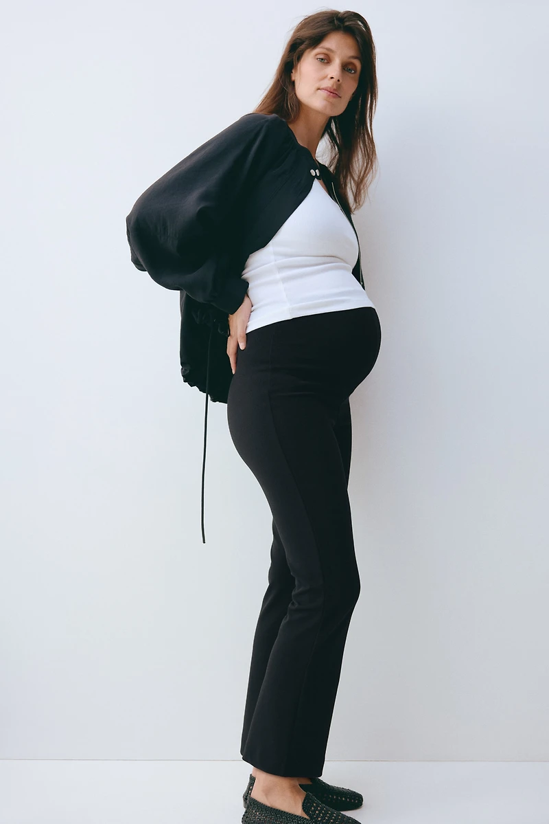 MAMA Pantalon évasé en interlock