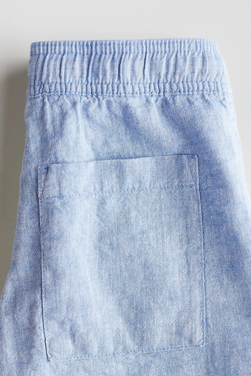 Linen-Blend Shorts