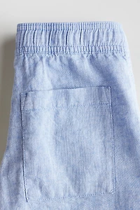 Linen-Blend Shorts